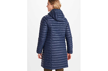 Image of Marmot Echo Featherless Long Jacket - Womens, Arctic Navy Shiny, Large, M15871-20952-L
