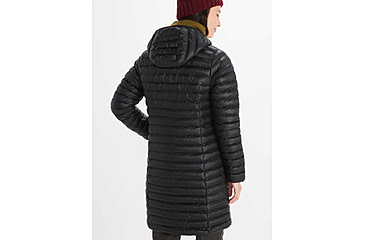Image of Marmot Echo Featherless Long Jacket - Womens, Black Shiny, Extra SmallMediumaLargeLarge, M15871-20953-XS