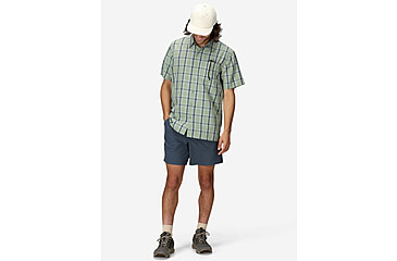 Image of Marmot Eldridge Novelty Classic SS - Mens, Agate Green Oliver Plaid, XL, M10665-24289XL