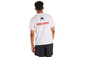 Image of Marmot For Life Short Sleeve Tee - Mens, White, Medium, M15345-080-M