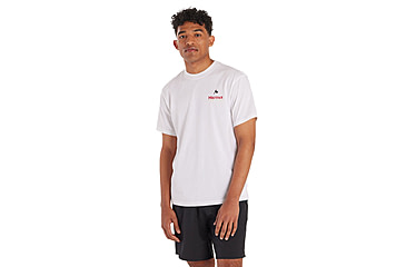 Image of Marmot For Life Short Sleeve Tee - Mens, White, Medium, M15345-080-M