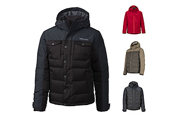 Image of Marmot Fordham Jacket - Mens, Black, Brick, Cavern, Onyx/Dark Steel