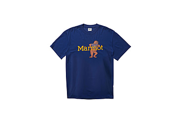 Image of Marmot Leaning Marty Short Sleeve Tee - Mens, Twilight Blue, Medium, M14130-23091-M