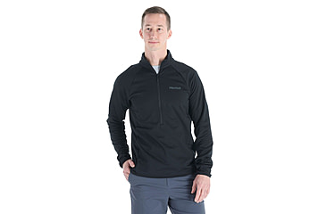 Image of Marmot Leconte Fleece 1/2 Zip - Mens, Black, Extra Large, M15381-001-XL