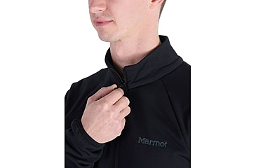 Image of Marmot Leconte Fleece 1/2 Zip - Mens, Black, Extra Large, M15381-001-XL