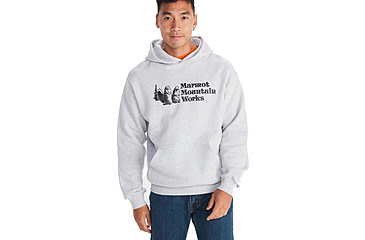 Image of Marmot MMW Hoody - Mens, Light Grey Heather, Extra Large, M15594-8626-XL