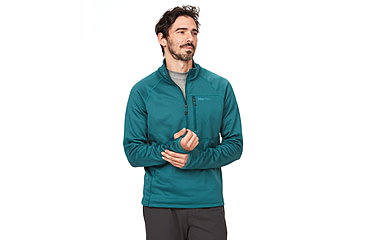 Image of Marmot Olden Polartec 1/2 Zip - Mens, Dark Jungle, Large, M13183-22261-L