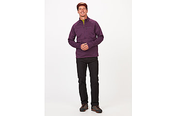 Image of Marmot Olden Polartec 1/2 Zip - Mens, Purple Fig, Large, M13183-22260-L