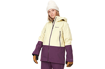 Image of Marmot Orion GORE-TEX Jacket - Womens, Small, Wheat/Purple Fig, M13209-22498-S