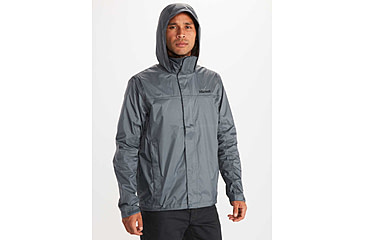 Image of Marmot PreCip Eco Jacket - Men's, Steel Onyx, Medium, 195115270674