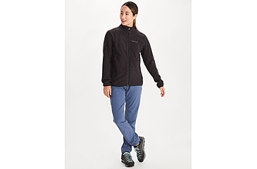 Image of Marmot Rocklin Full Zip Jacket - Womens, Black, Extra Small, M12402-001-XS