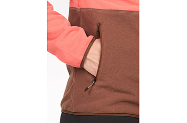 Image of Marmot Rocklin Full Zip Jacket - Womens, Grapefruit/Pinecone, Large, M12402-22519-L