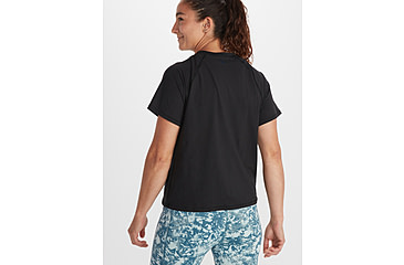 Image of Marmot Windridge Short Sleeve Shirt - Womens, Black, Extra Small, M14237-001-XS