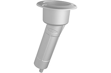 Image of Mate Series Plastic 15 Rod &amp; Cup Holder - Drain - Round Top - White 72524