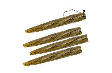 Image of Matzuo Weedless Ned Rig, Green Pumpkin, 1/16oz, 4 Pack, MZMFW116-GP