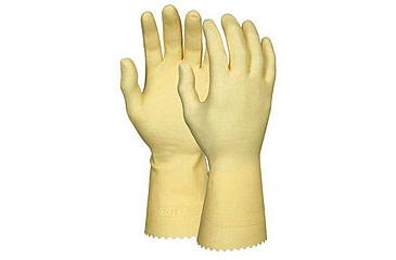 Image of MCR Safety Long Latex Amber Canners Gloves - Men's, Medium, 5080E