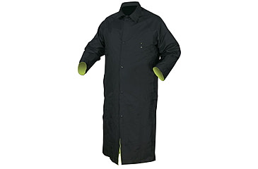 Image of MCR Safety Luminator Premium Waterproof Raincoat, .54mm Nylon/PVC - PVC/Nylon, Reversible Coat to Black, Lime/Black, XL, 7368CRXL
