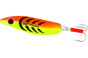 Image of Mepps Syclops-Plain Treble 5/8oz Hot Orange/Chartreuse, SY2 HOC