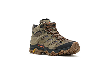 Image of Merrell Moab 3 Mid WP Hiking Shoes - Mens, Wide, Olive/Gum, 11, J036549W-11