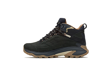 Image of Merrell Moab Speed 2 Leather Mid WP Hiking Shoes - Mens, Black, 9 US, J037777-9