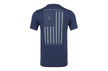 Image of Midwest Industries Flag T-Shirt, Navy, Large, MI-TEE-FLAG-LARGE