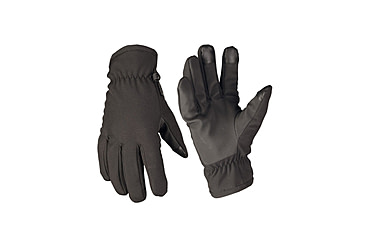 Image of MIL-TEC Thinsulate Softshell Gloves, Black, 2XL, 12521302-906