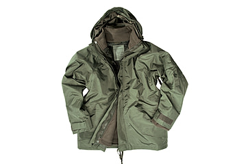 Image of MIL-TEC Trilam Wet Weather Jacket w/ Fleece Liner - Men's, OD Green, Extra Large, 10615001-905