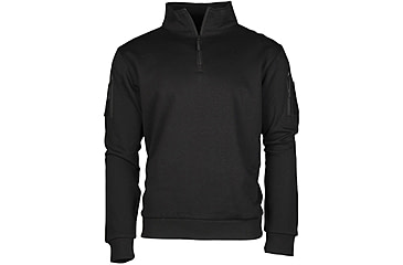 Image of MIL-TEC Tactical 1/4 Zip Sweatshirt - Men's, Black, 2XL, 11472502-906