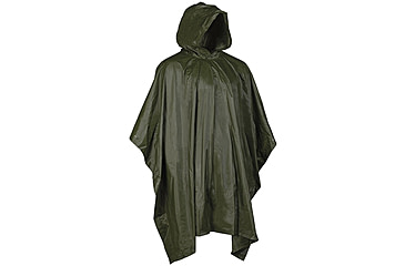 Image of MIL-TEC Vinyl Poncho, Olive Drab, One Size, 10628501