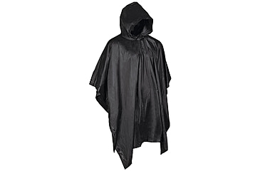 Image of MIL-TEC Vinyl Poncho, Black, One Size, 10628502