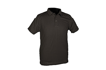 Image of MIL-TEC Sh/Sl Quick Dry Tactical Polo Shirt - Mens, Black, 3XL, 10961002-907