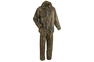 Image of MIL-TEC Wet Weather Suit - Men's, Flecktarn Camo, 4XL, 10625021-908