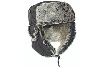 Image of MIL-TEC Winter Cap w/Fake Fur - Mens, Black, Extra Large, 12104602-905