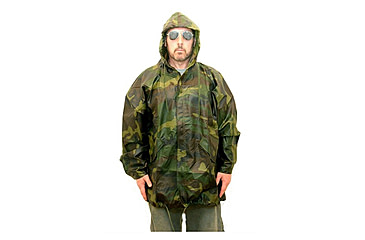 Image of Military Surplus GI Camouflage Rain Parka, Woodland, Large, MJ128L