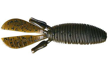 Image of Missile Baits Baby D Bomb Soft Bait, 7, 3.65in, Green Pumpkin, MBBD365-GP