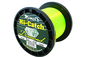 Image of Momoi Hi-Catch Diamond Mono Line 20lb 1000yd Hi-Vis Yellow, 13020