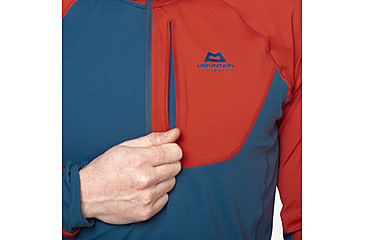 Image of Mountain Equipment Aiguille Hooded Top - Mens, Dusk/RedRock, Small, ME-007145 DRR-S