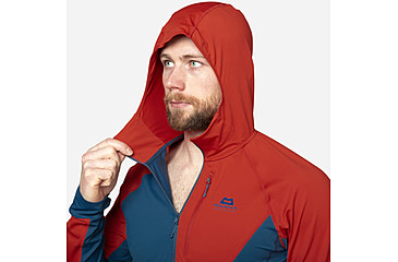 Image of Mountain Equipment Aiguille Hooded Top - Mens, Dusk/RedRock, Small, ME-007145 DRR-S