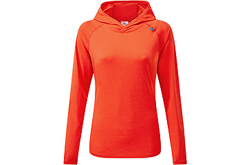 Image of Mountain Equipment Glace Hooded Top - Womens, Mandarin Red, 8, ME-005993MR8