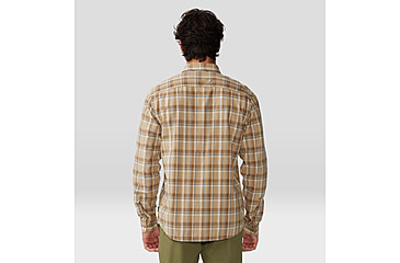 Image of Mountain Hardwear Big Cottonwood Short Sleeve Shirt - Mens, Moab Tan Canopy Plaid, Extra Large, 1829001214-XL