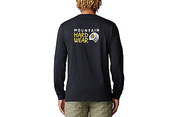 Image of Mountain Hardwear Box Logo Long Sleeve Shirt - Mens, Black, XS, 190423059980