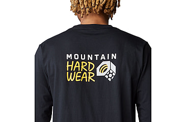 Image of Mountain Hardwear Box Logo Long Sleeve Shirt - Mens, Black, XS, 190423059980