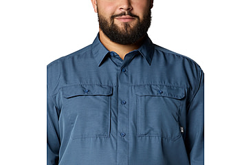 Image of Mountain Hardwear Canyon Extended Long Sleeve Shirt - Men's, Zinc, LT, 2104102-492-LT