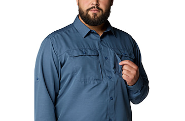 Image of Mountain Hardwear Canyon Extended Long Sleeve Shirt - Men's, Zinc, LT, 2104102-492-LT