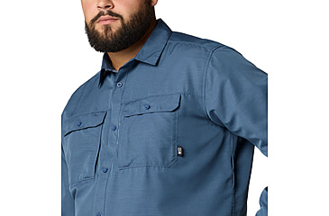 Image of Mountain Hardwear Canyon Extended Long Sleeve Shirt - Men's, Zinc, LT, 2104102-492-LT