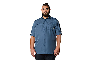 Image of Mountain Hardwear Canyon Extended Long Sleeve Shirt - Men's, Zinc, LT, 2104102-492-LT