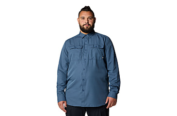 Image of Mountain Hardwear Canyon Extended Long Sleeve Shirt - Men's, Zinc, LT, 2104102-492-LT