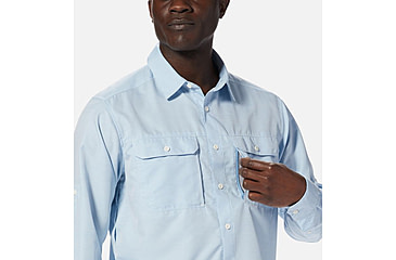 Image of Mountain Hardwear Canyon Long Sleeve Shirt - Mens, Blue Chambray, 2XL, 1648751453-XXL