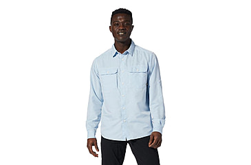 Image of Mountain Hardwear Canyon Long Sleeve Shirt - Mens, Blue Chambray, 2XL, 1648751453-XXL
