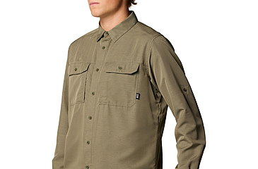 Image of Mountain Hardwear Canyon Long Sleeve Shirt - Mens, Stone Green, XXL, 190423047475